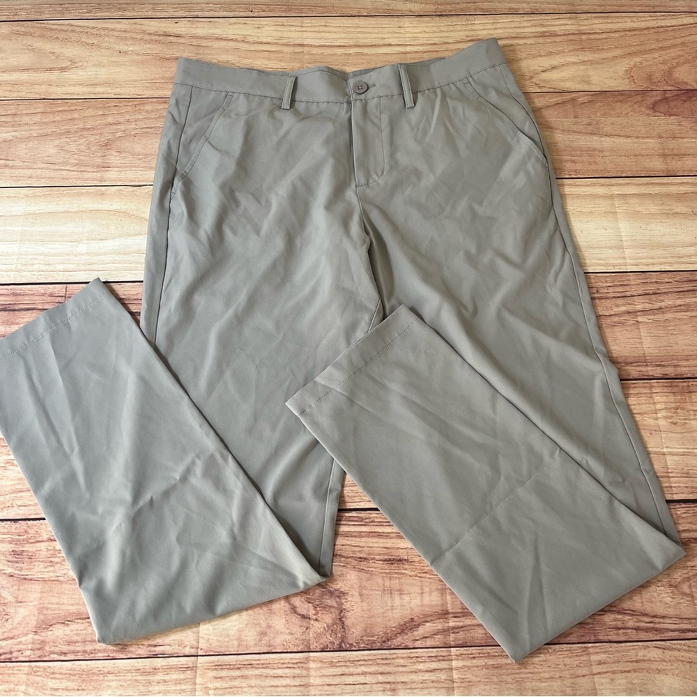 Yatta‎ Premium Golf Pants Lightweight Stretch UPF 50+ Gray Mens 34x32 Poly Blend